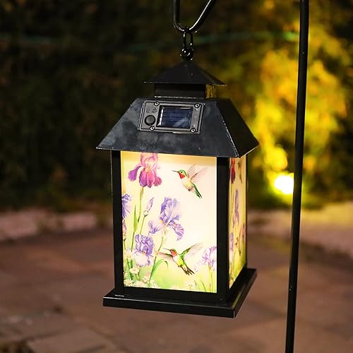 Miniatura 4 de Afirst Farol solar para exteriores, luces colgantes decorativas de colibrí, iluminación al aire libre, impermeable, para patio, jardín, mesa,