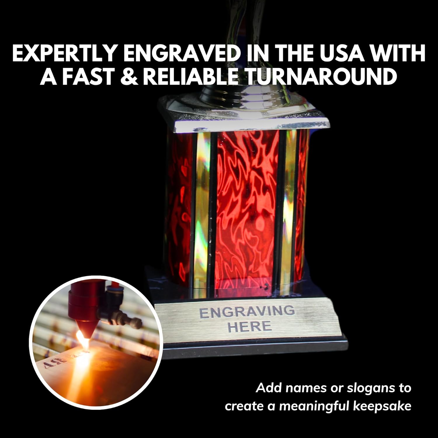 Trophy Outlet Hottest Husband Body Builder Award Trophy with Custom Engraving – Funny Recognition Trophy for Boyfriends, Husbands & Fantasy League Champs – Gift for Men