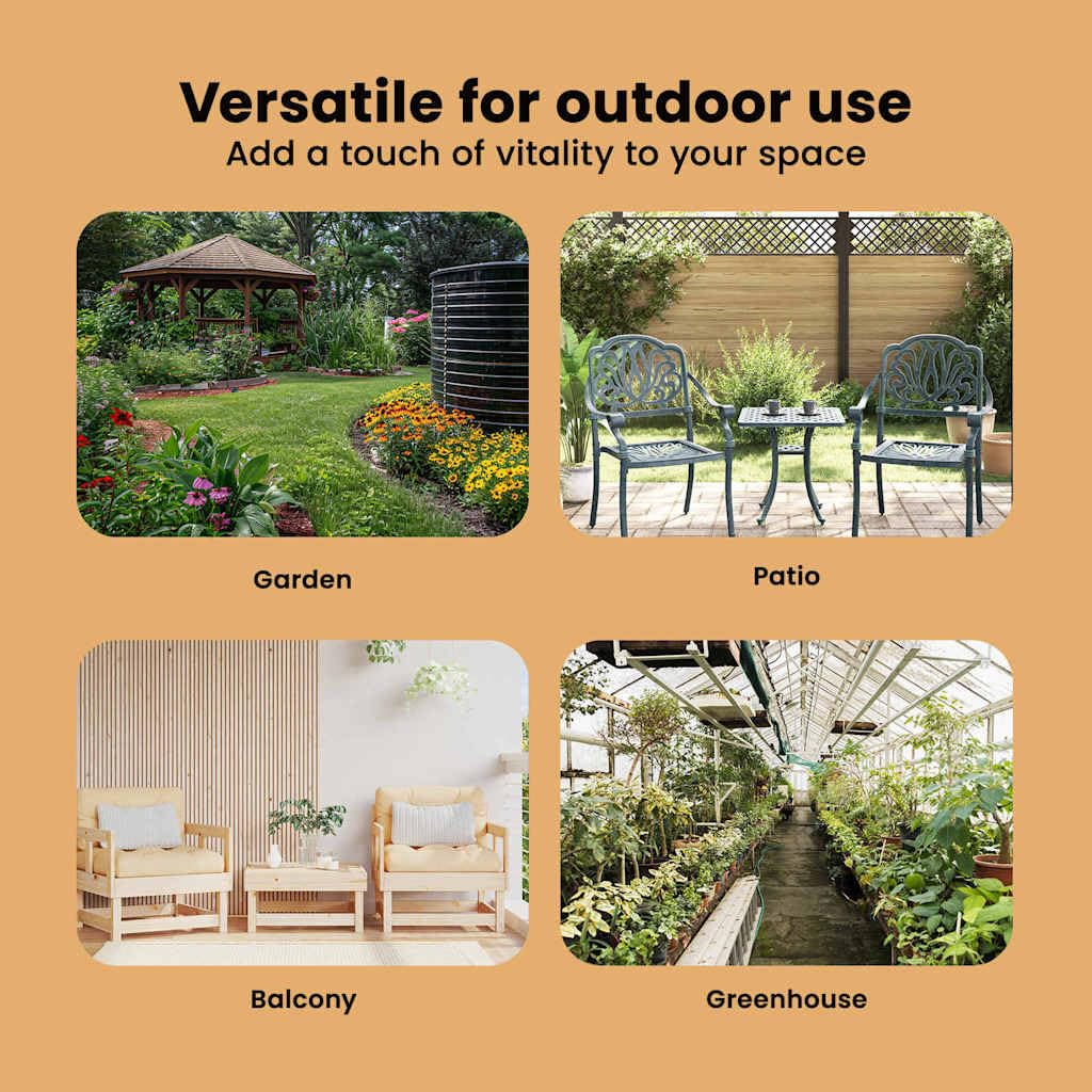 vidaXL Arriate Elevado Marrón Claro 400 x 80 x 45 cm Acero Galvanizado, Jardín y Terraza, Maceta de Metal Resistente, Huerto Elevado, Caja de Flores Exterior, Contenedor de Plantas para Hierbas