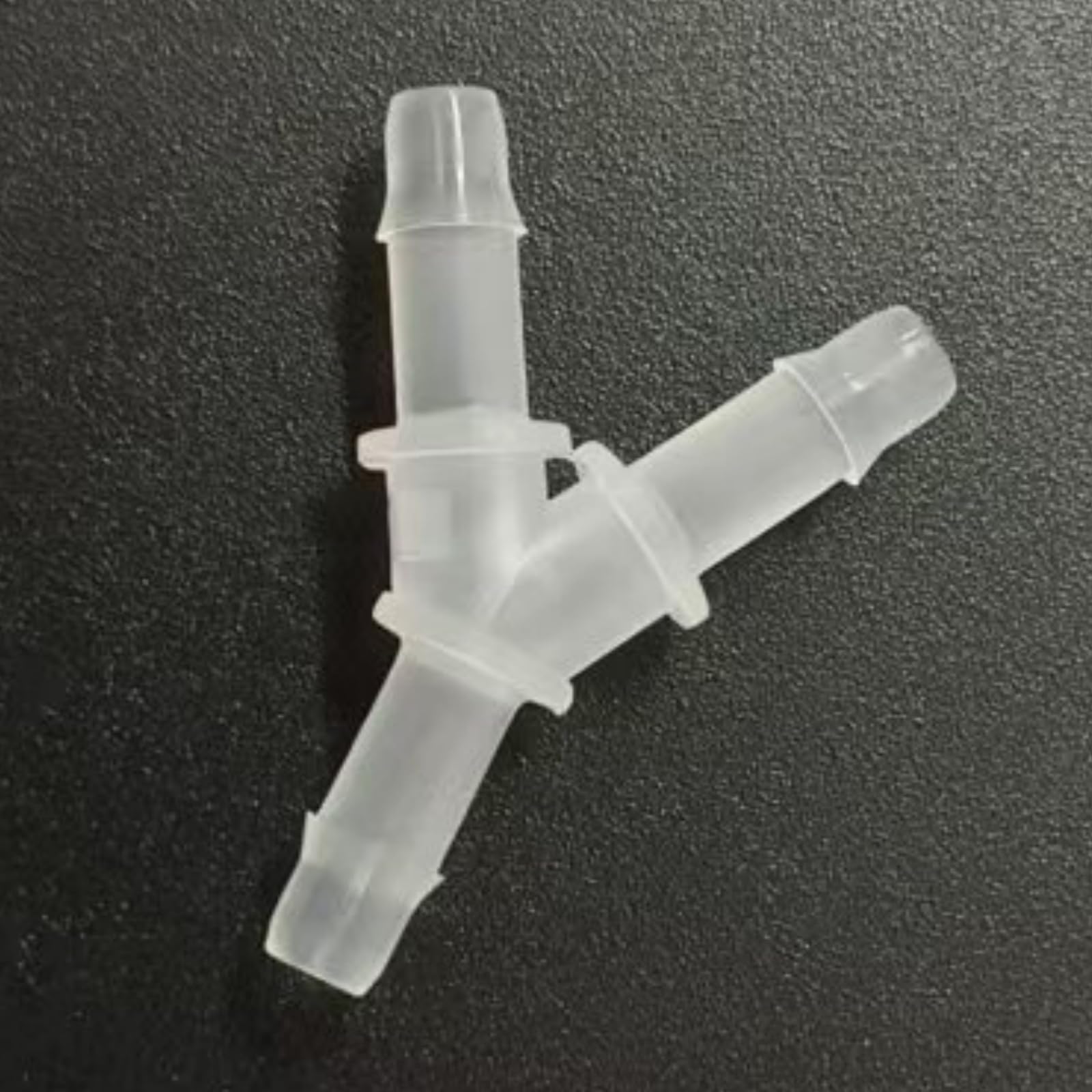 Manguera de púas de 3 vías, 100 adaptadores de manguera de polipropileno para laboratorio, maquinaria de alimentos y uso en acuarios, 9,6 mm, 4,8 mm extendido