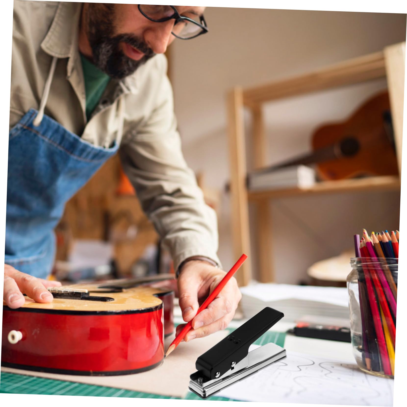 Toyvian 1pezzi Cutter Per Plettro Strumento Per Plettro Personalizzati Vecchie Facile Usare Musicisti e Appassionati Chitarra