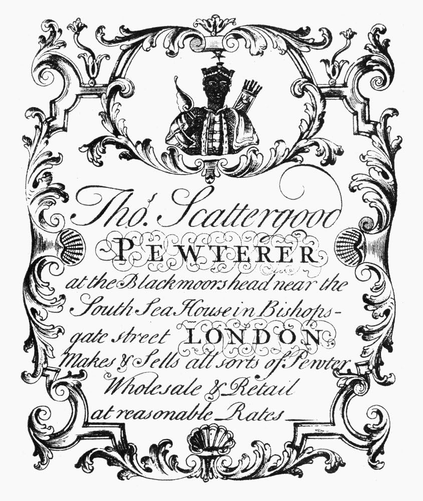 Pewterware 18Th Century Nan English PewtererS Engraved Trade Card Early 18Th Century Poster Print by (18 x 24)