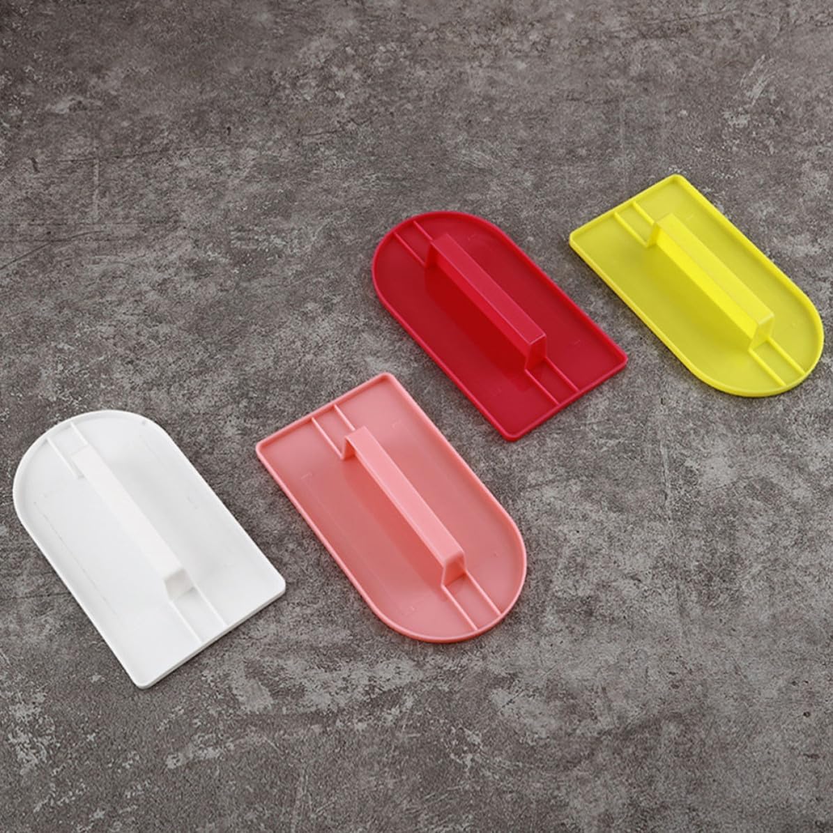 5 Piece Cake Smoothing Scraper Set with Handle, PP