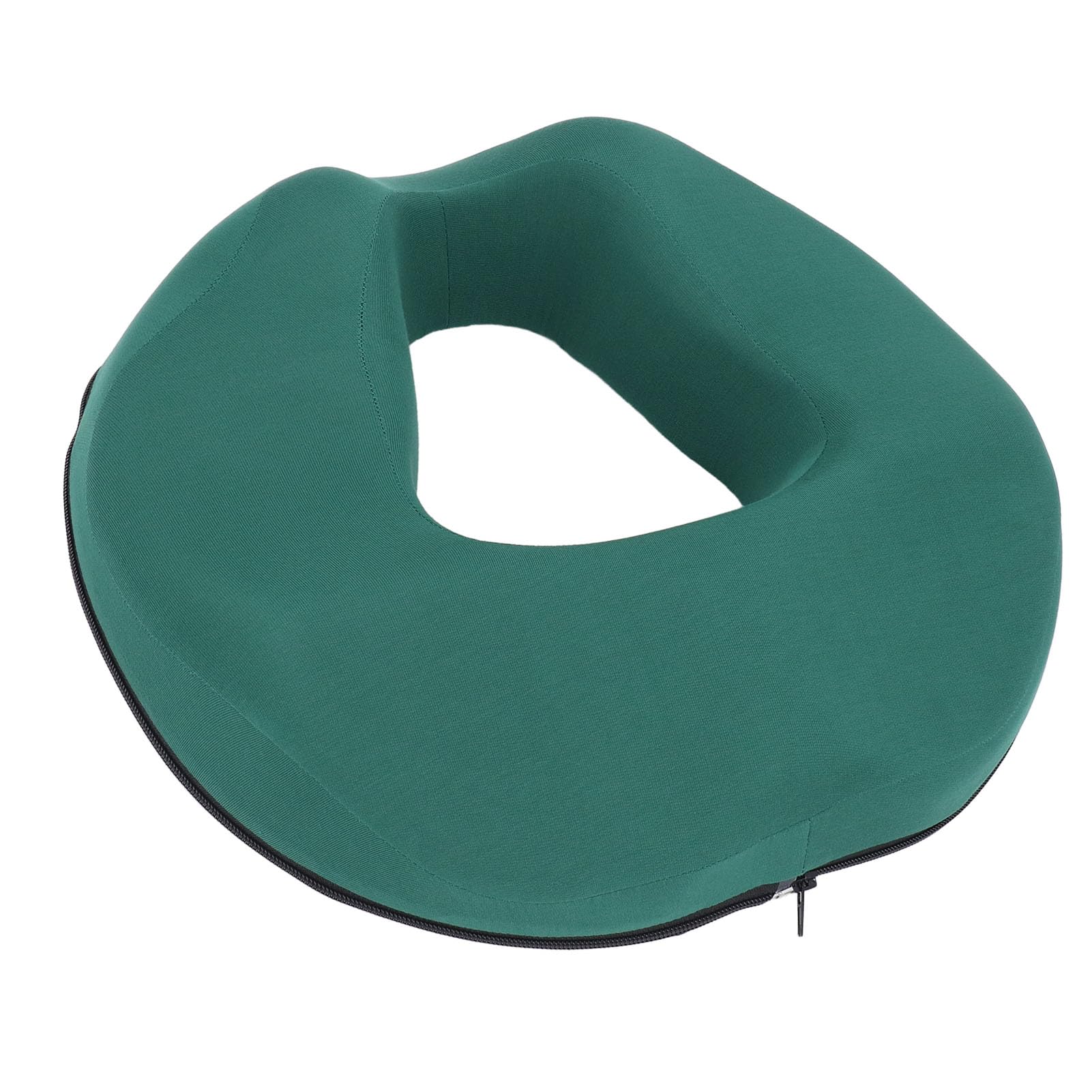 Cuscino a Ciambella in Memory Foam Cuscino Ergonomico per Alleviare la Sciatica su Sedia da Ufficio Sedia a Rotelle per Auto 16,54 X 14,76 X 3,74 Pollici (Verde)