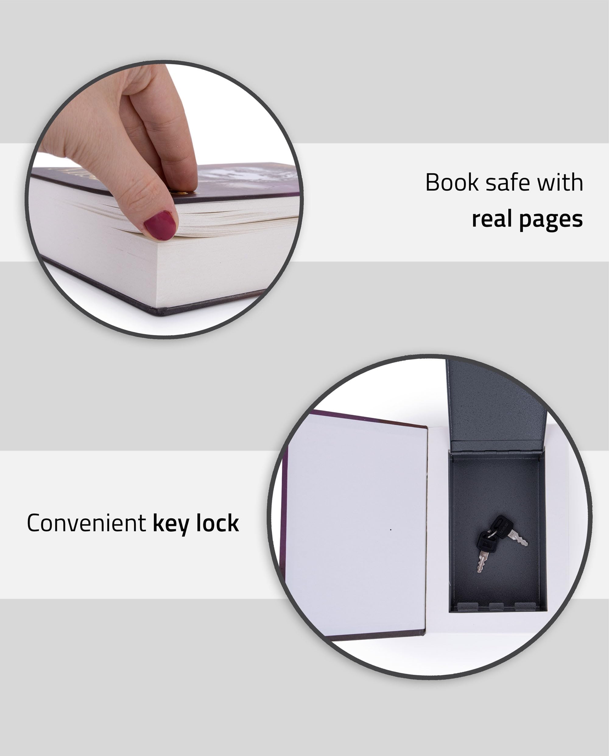 Coffre-Fort Secret Pour Livres 'Les Misérables' - Boîte De Rangement Clés, Argent, Bijoux Cachés