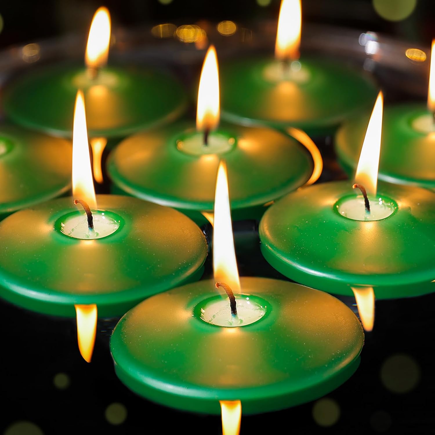 3 inch Floating Candles 36 Packs Red Floating Candle for Centerpieces 8-9 Hours Floating Candles 3” Water Candles for Cylinder Vases, Pool, Wedding, Mother's Day, Party