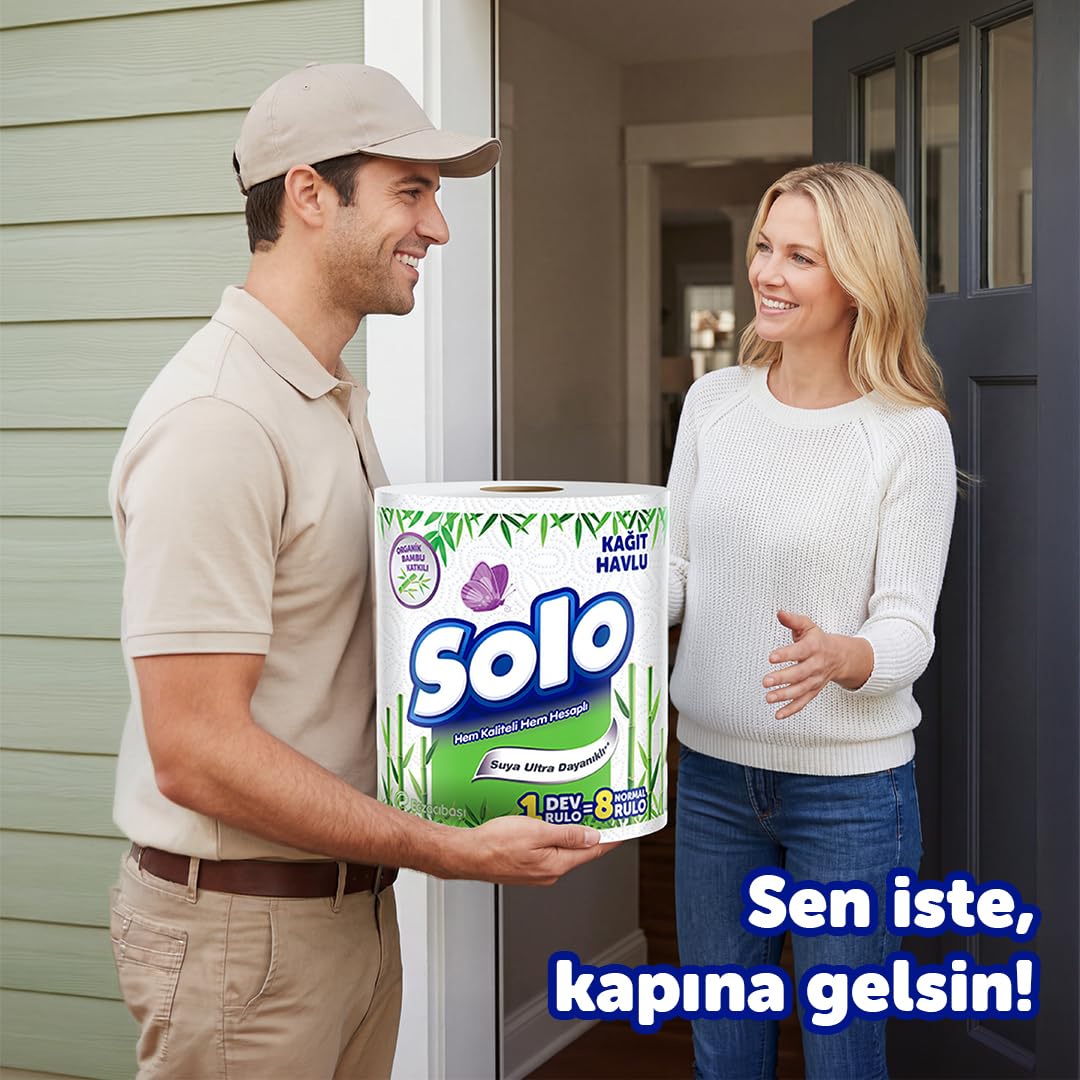 SOLO Akıllı Seçimler Dev Rulo Kağıt Havlu 1=8