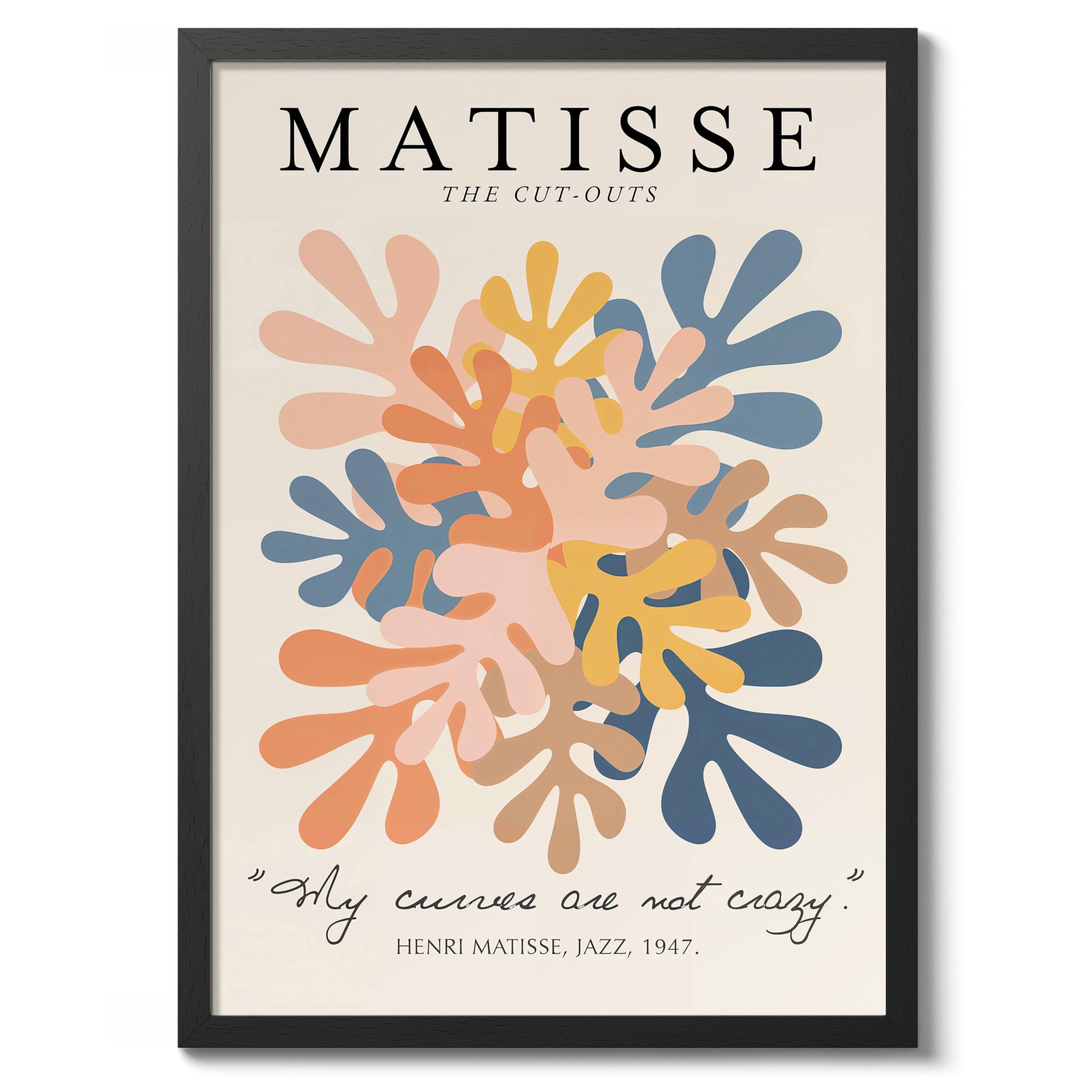 The Cut-Outs Henri Matisse Poster, Modern Art Exhibition Print, Abstract Boho Wall Art, Home Decor Design And Decoration, A4 (Print Only) - 29.7x21cm — image 1