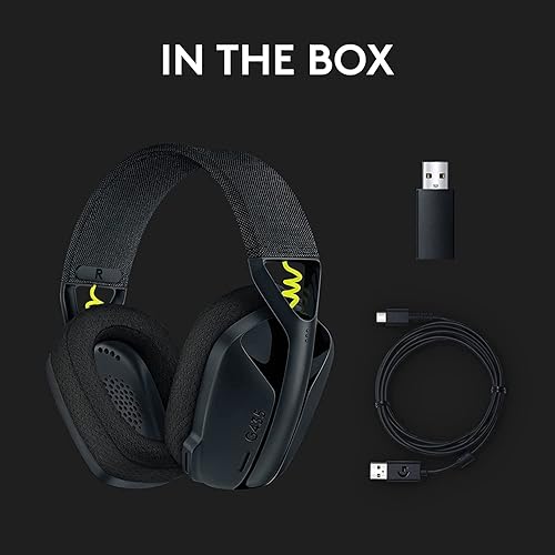 Miniatura 6 de Logitech G435 Lightspeed y Bluetooth Auriculares inalámbricos para juegos ligeros color negro renovado