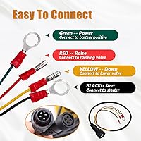 Vista 3 de mankk Interruptor de control remoto de remolque de descarga de 4 cables 12V DC Interruptor de control hacia arriba hacia abajo Unidad de potencia