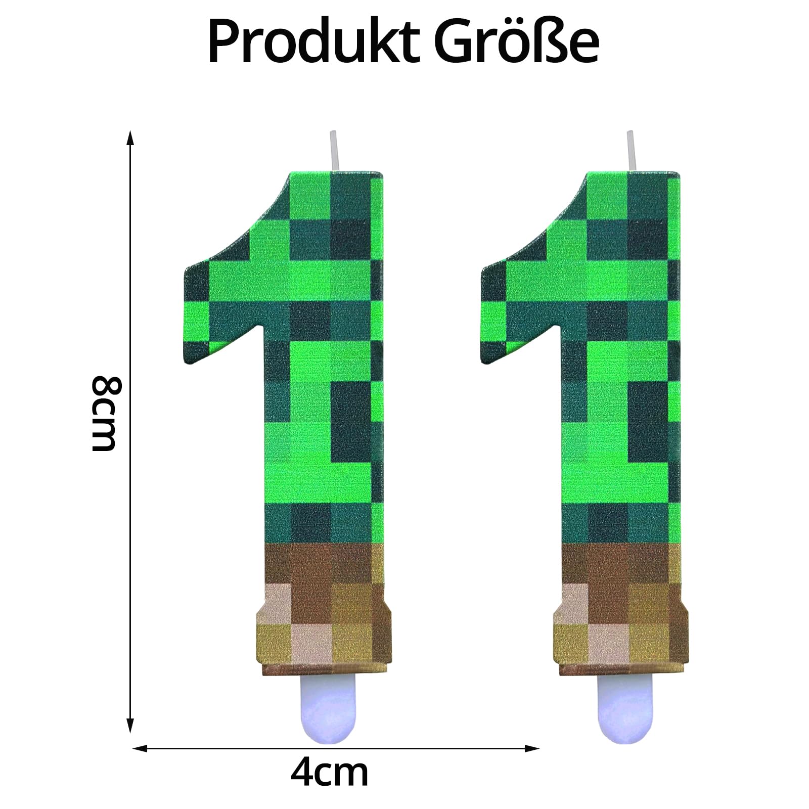 ParPix Velas De Cumpleaños Pixel (números 11