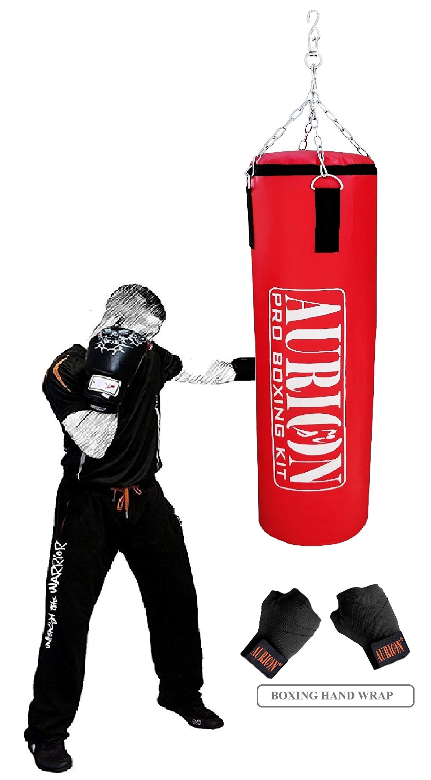 Aurion Red Feet 60 Inches Unfilled Synthetic Leather Boxing