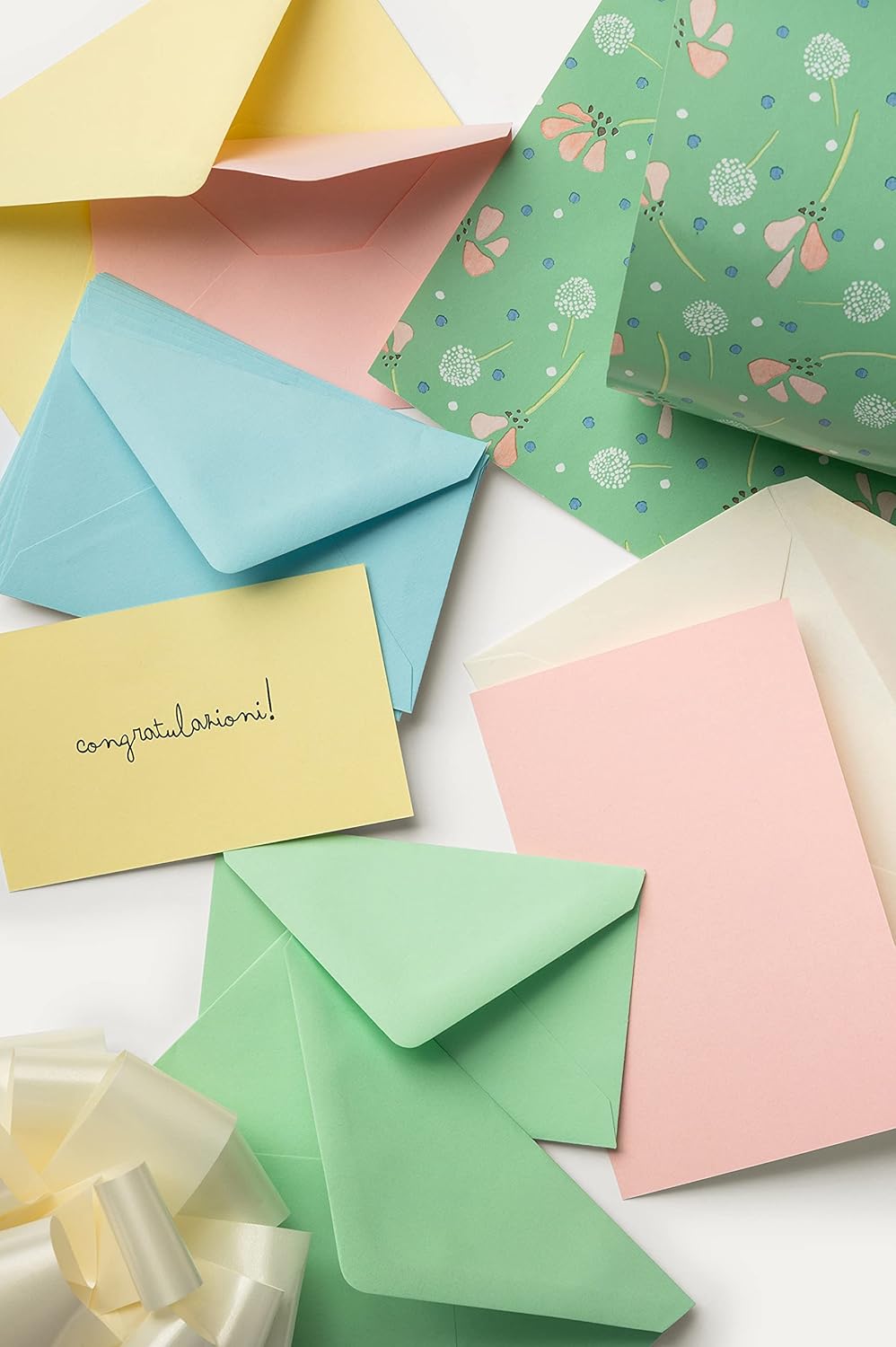 FAVINI Rainbow Multicolour Envelope – Envelopes (Multicolour, 90 g/m², 90 mm, 14 cm)