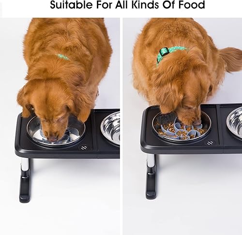 Miniatura 4 de Keegud Tazón para perros de alimentación lenta 36 ventosas de pulpo Tazón para perros súper firme de alimentación lenta cortable para perros de raza