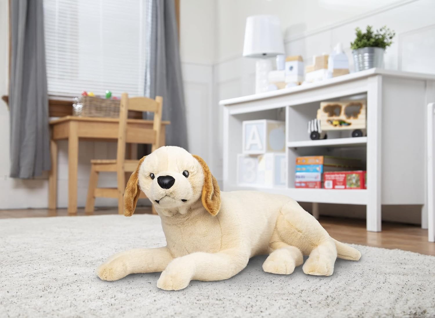 Melissa & Doug Lifelike Plush Yellow Lab Puppy Stuffed Animal
