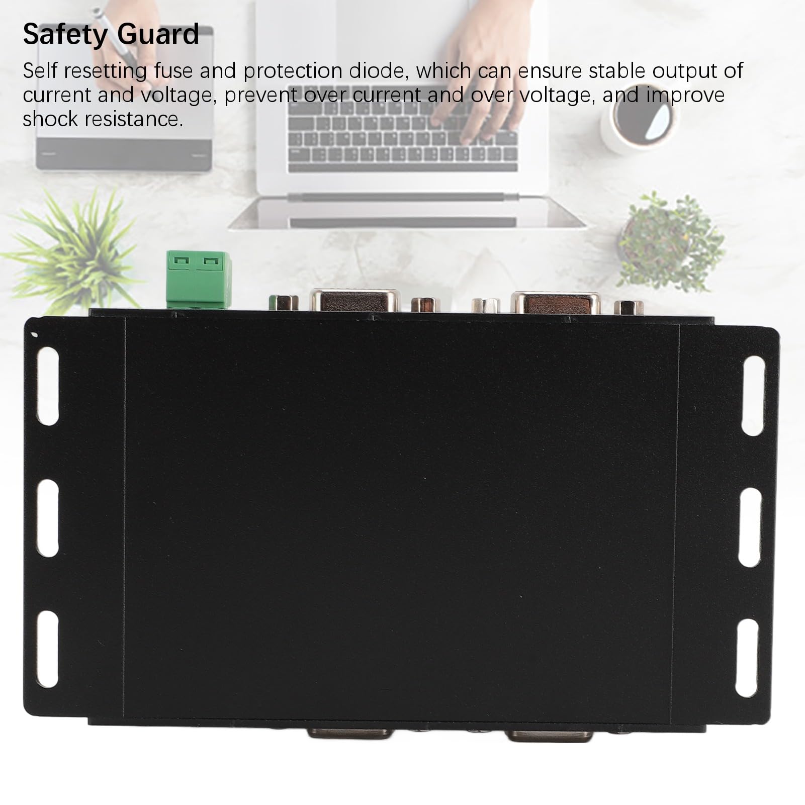 CHICIRIS Convertidor USB a 4CH RS232 Grado Industrial Aislado para Telecomunicaciones de Alta Velocidad Diseño Confiable de Aleación de Aluminio