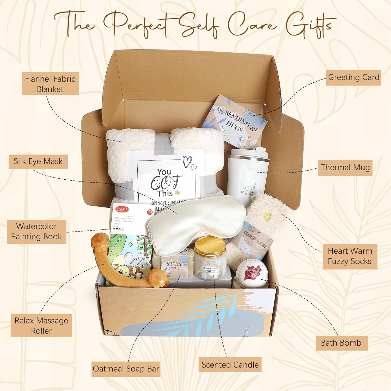 Get Well Gifts for Women Feel Better Gifts Baskets for Women After Surgery Cancer Care Gifts for Friend Sick Chemo Care Package Encouraging Comfort Wellness Box w/ Coffee Mug - Image 2