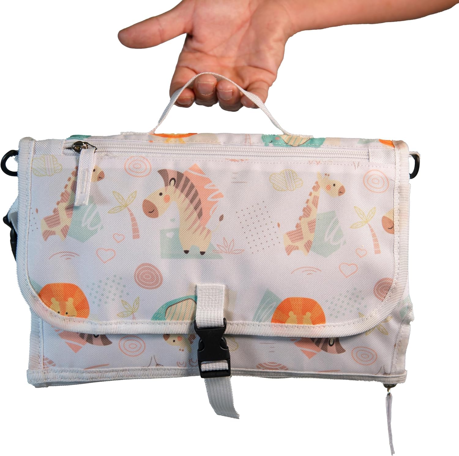 Fasciatoio Portatile Neonato Impermeabile - Fasciatoio Pieghevole - Cambio Pannolino Portatile - Fasciatoio Neonato con Diversi Scomparti.