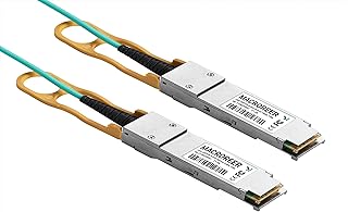 100G QSFP28 Active Optical Cable - 20m High-Density 100GbE QSFP28 to QSFP28 Full-Duplex AOC for for Cisco QSFP-100G-AOC20M, Ubiquiti UniFi, D-Link, Supermicro, Mikrotik Devices