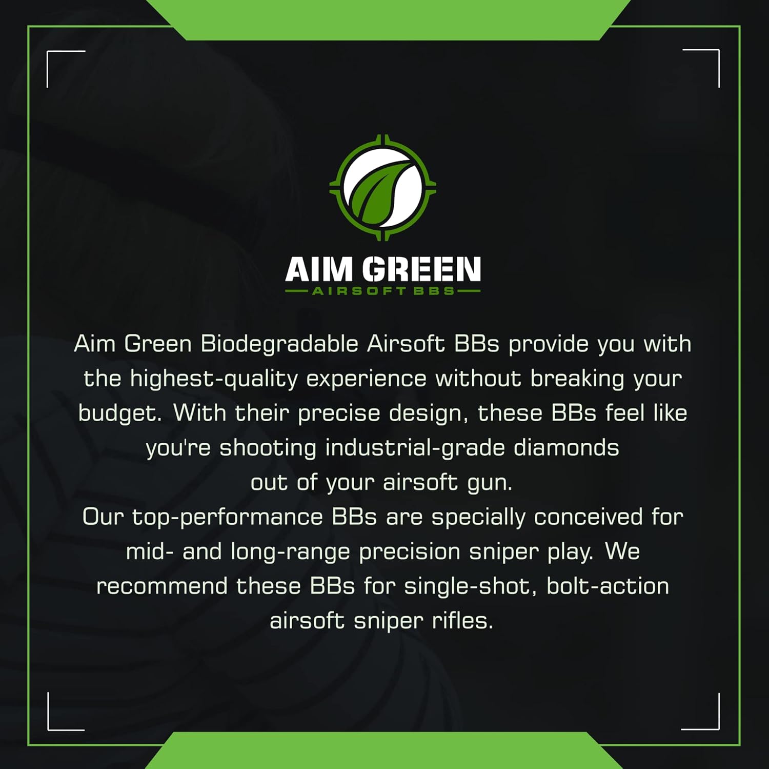 Aim Green Tracer Biodegradable Airsoft BBS, Glow-in-The-Dark BBS, 3,000 Count, .20, .25, .32 Grams