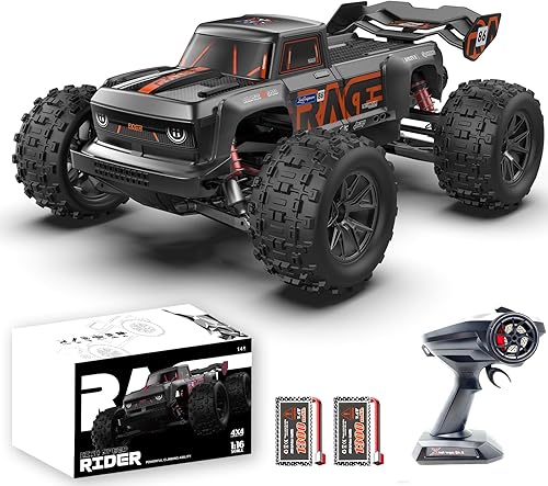 Coche de control remoto, 116 RC Car, 40 KMH Camión de control remoto de alta velocidad, 4X4 todo terreno todoterreno RC Camión, IPX4 Monstertruck,