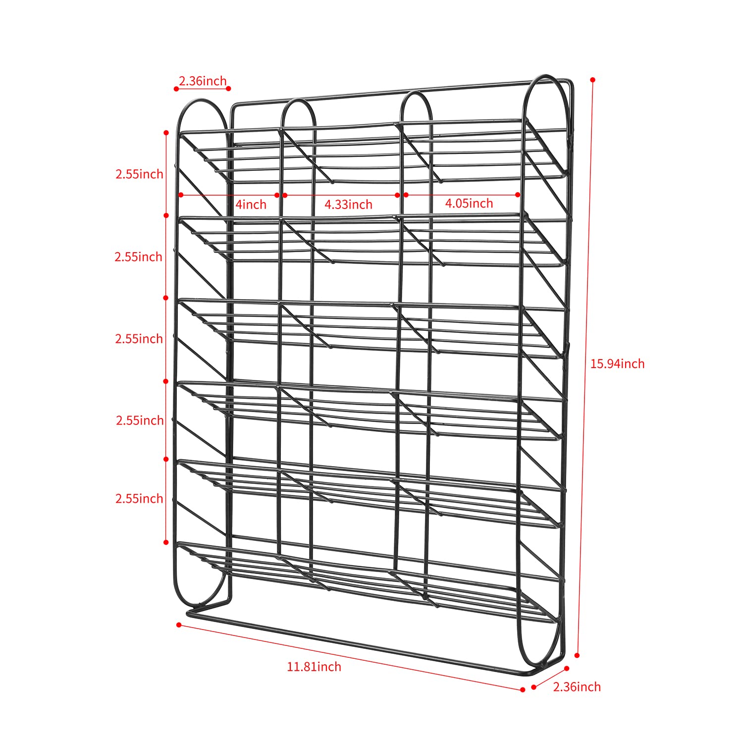 Miorkly Scaffale portaspezie con cassetto da parete+35 barattoli per spezie senza foratura, 6 ripiani, sistema di scaffalatura per porta dell'armadio, organizer per spezie rotondo e angolare, in vetro