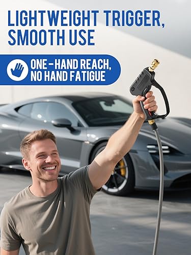 Miniatura 4 de MEKOH Pistola de Lavadora a Presión Corta, Pistola de Rociado de Lavadora a Presión Stubby de 5000PSI para Lavado de Autos, Pistola de Espuma de