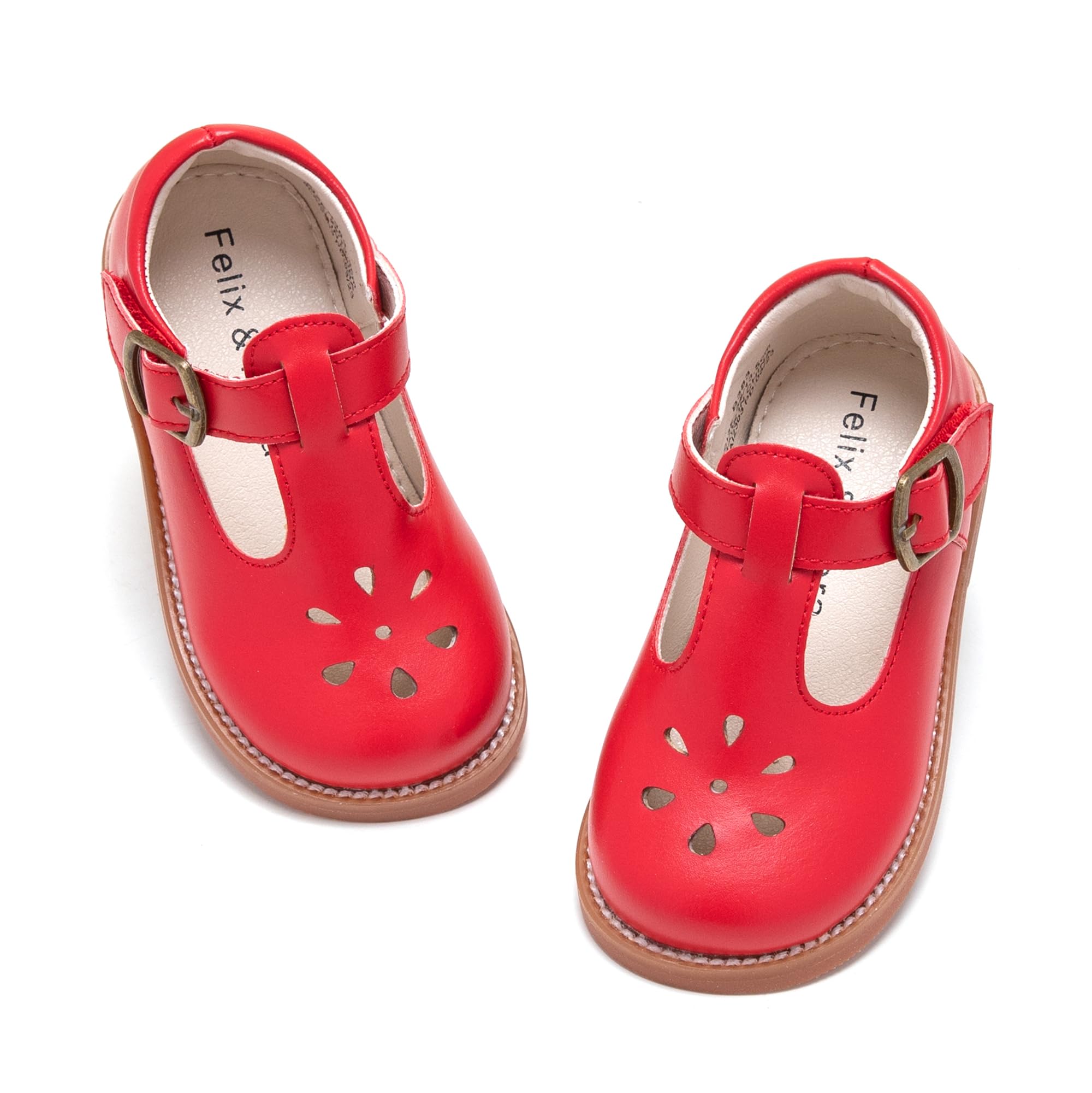 Felix & Flora Toddler Little Girl Mary Jane Dress Shoes - Ballet Flats for Girl Party School Shoes