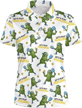 Funny Hedgehog Pickleball Womens Golf Shirt Polo Shirts Short Sleeve Golf Outfits Tennis Tops Ladies Gifts