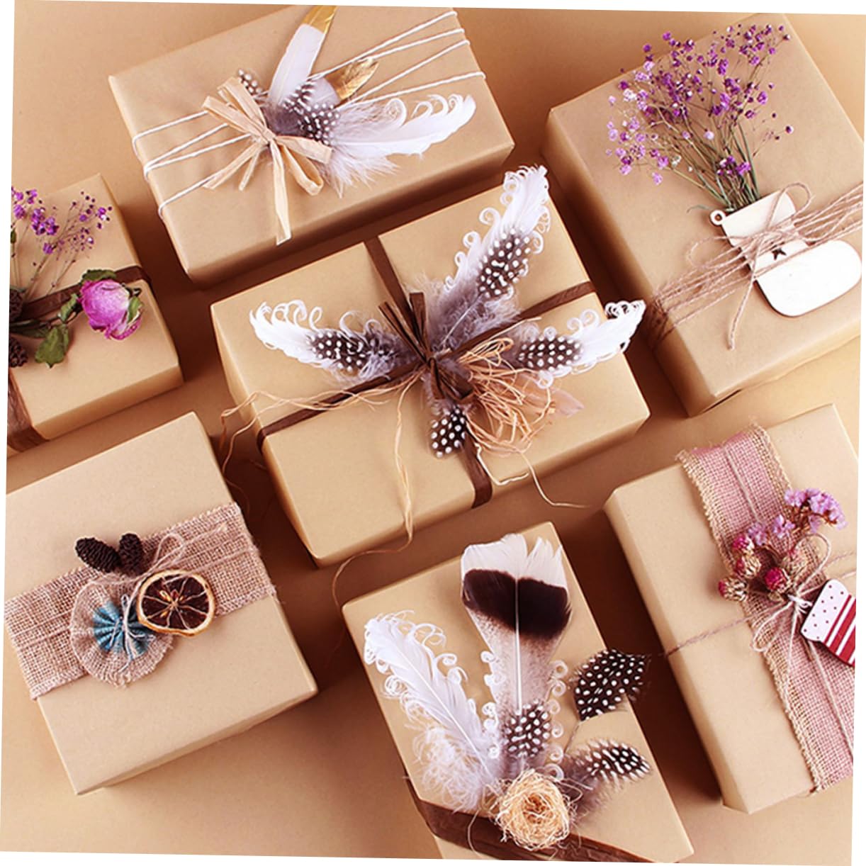 jojofuny Papier Kraft D'emballage Marron Papier Artisanal Sûr Odeur 45cm X 30m Rouleau pour Emballages Présents et Artisanat Usage Large pour Décoration et Emballage
