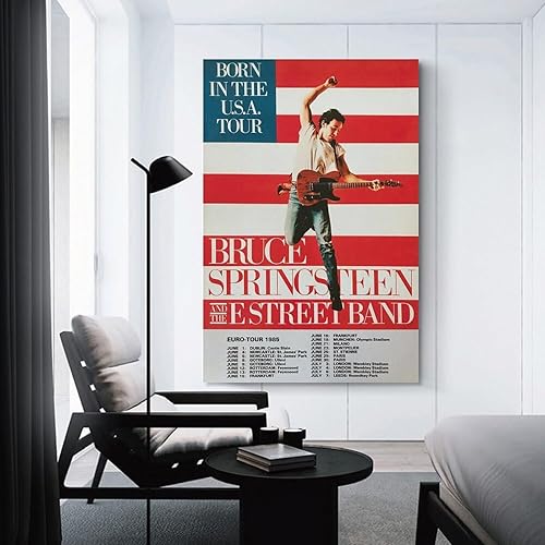 Miniatura 3 de DAXXIN Póster de concierto de Bruce Springsteen And The E-Street Band Alemania, 01, lienzo decorativo para pared, pintura artística para sala de