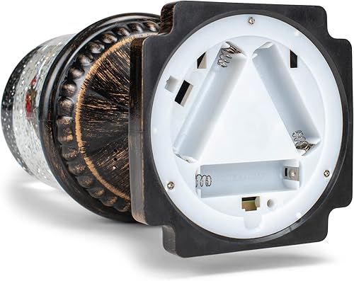 Miniatura 5 de Napco - Farol de nieve de acrílico triple cardenal de 12 x 4 pulgadas para mesa