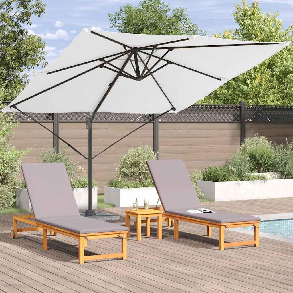 Parasol Roma Beige 286 x 284 x 265 cm aluminium i poliester