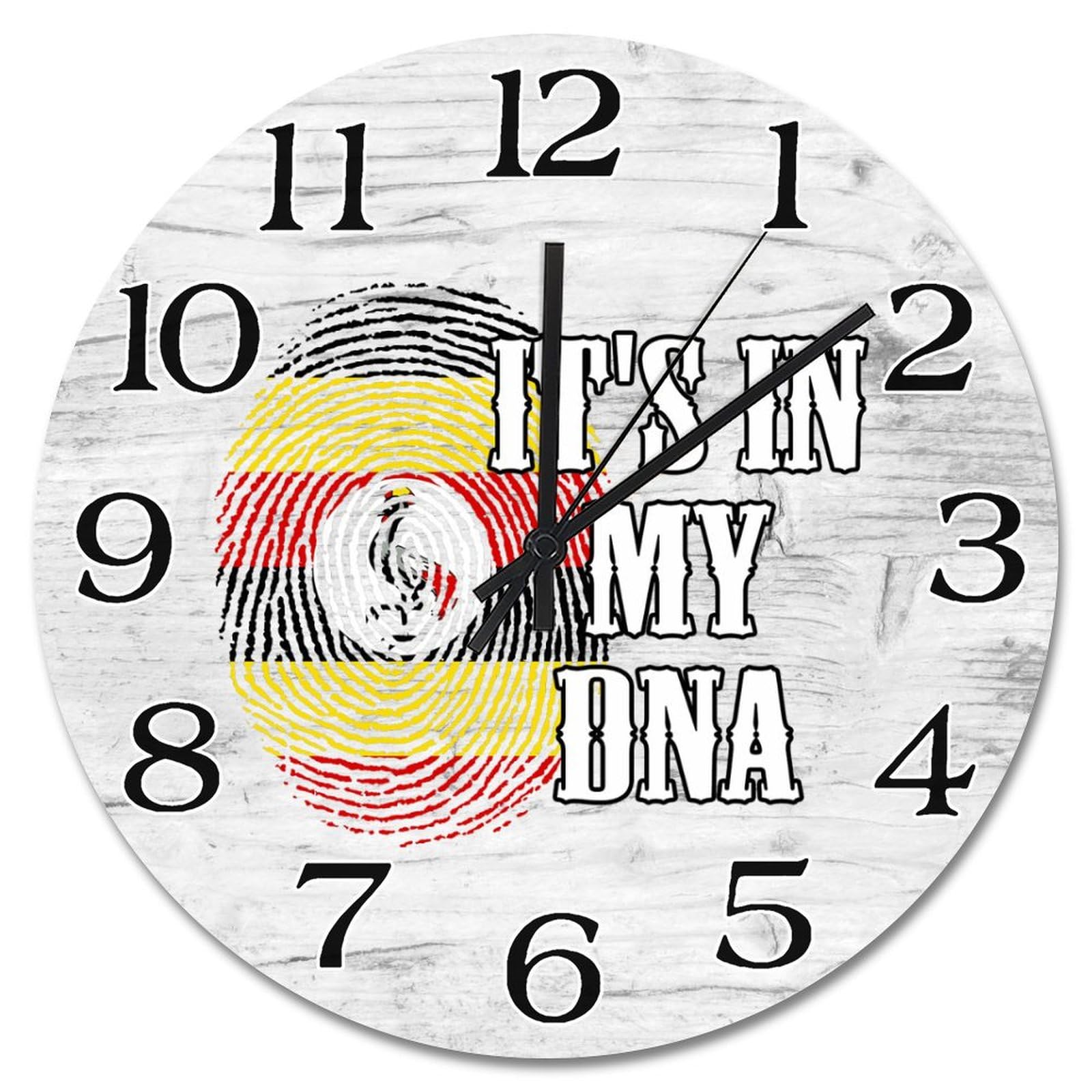 Horloge drapeau Ouganda cadeau idéal pendaison crémaillère et salon