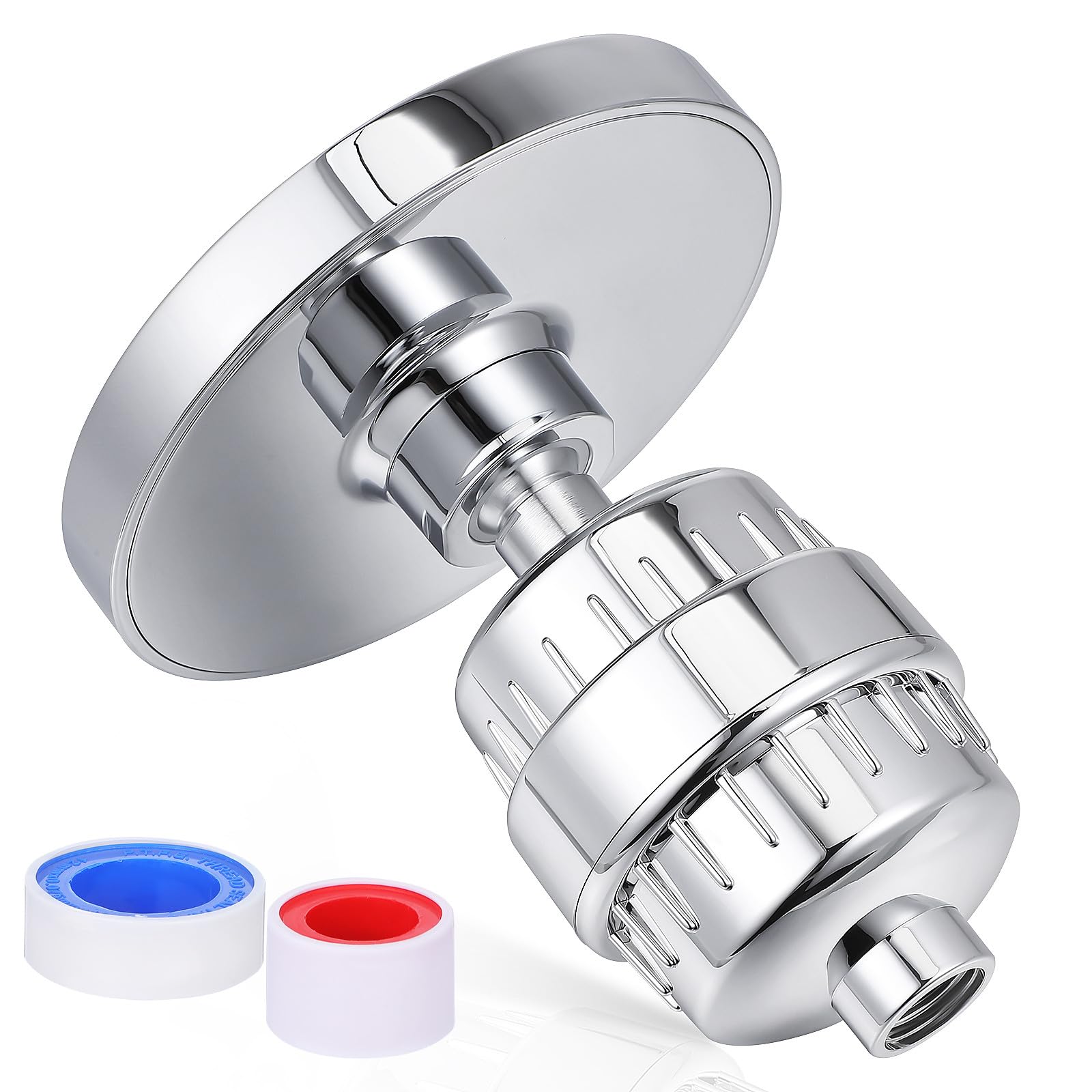 Filtro de Agua para Ducha Cabezal Giratorio y Suavizante para Agua Dura, Recambio para Cabezal Roto, Adecuado para Ducha Sistema de Filtración Múltiple