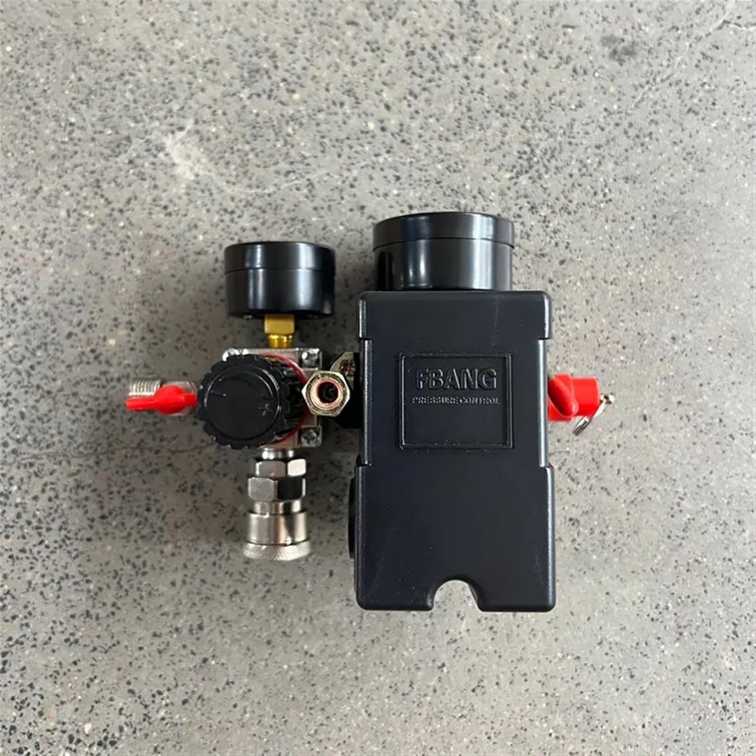 Air Compressor Pressure Switch with Valve Control Regulators Gauge 90-120PSI 4 Port Safety Valve Air Compressor Parts 220V