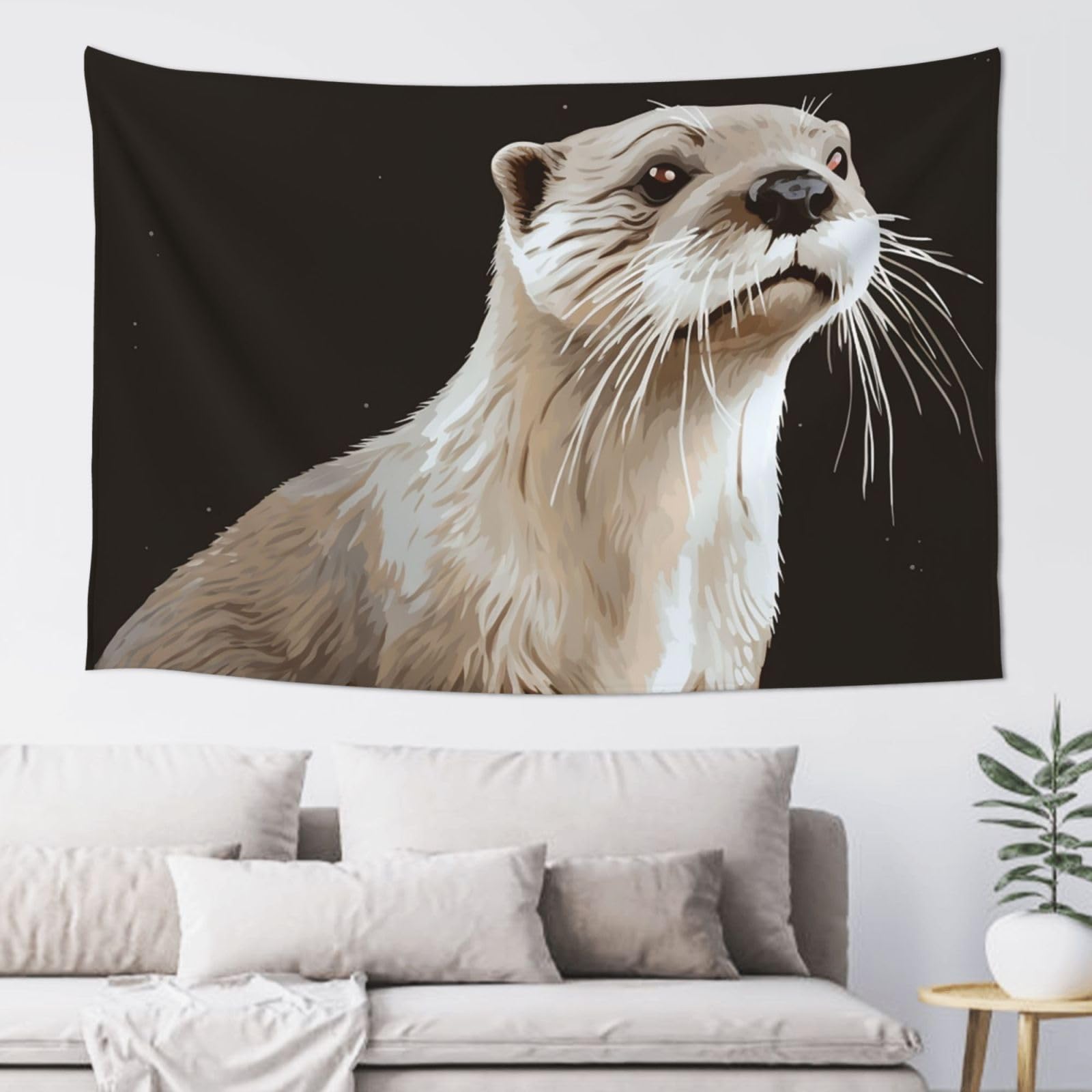 FodPand Otter Tapestry for Bedroom Aesthetic, Wall Hanging Tapestries Art Decor Backdrop Wall Tapestry for Dorm Living Room Funny Poster Party Banner Background 40" X 60"