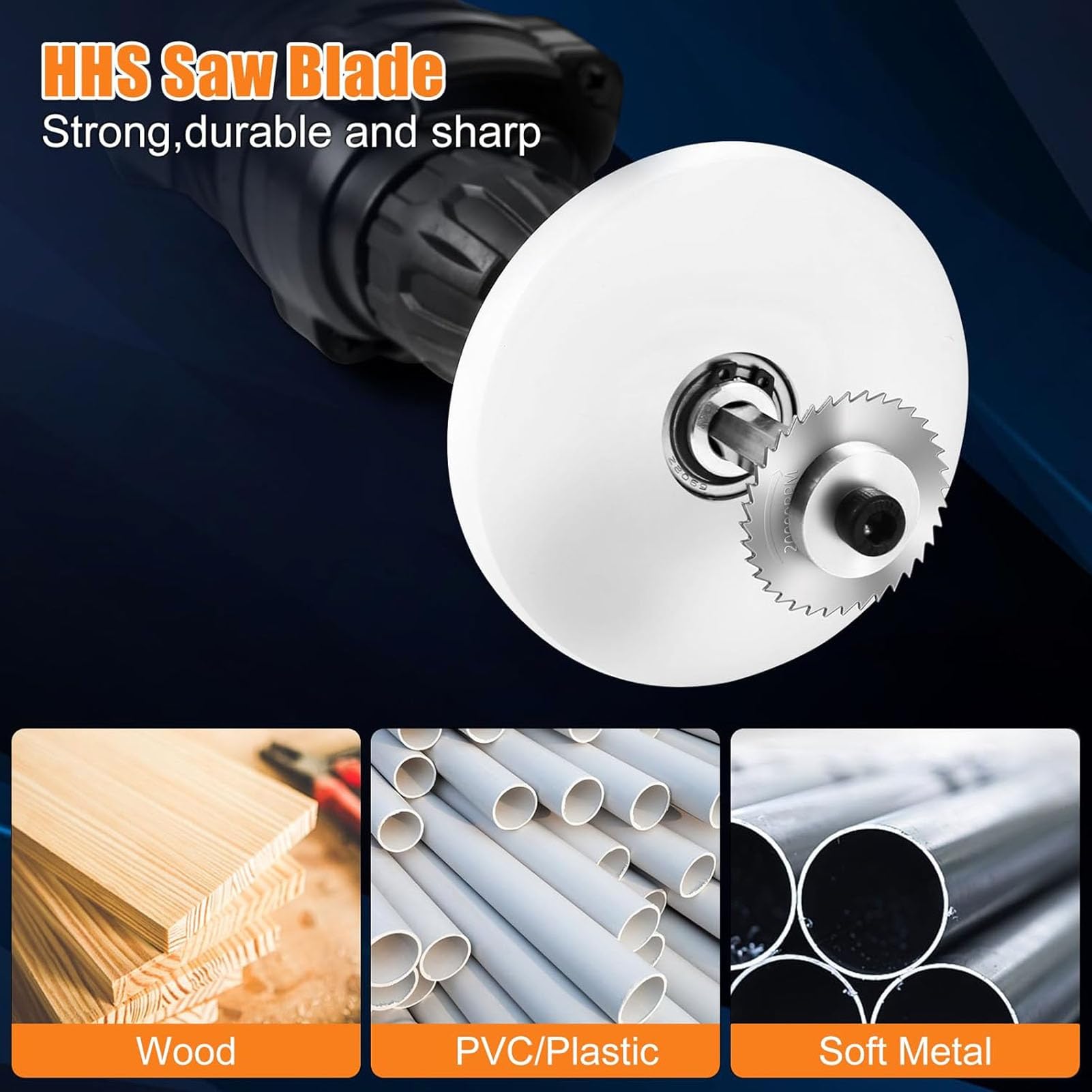 PVC Plumbing Inside Cutter, Inside Pipe Cutter Multifunctional Extended Hex Shank Good Compatibility 10PCS Set Carbon Steel and Stainless Steel for Factories