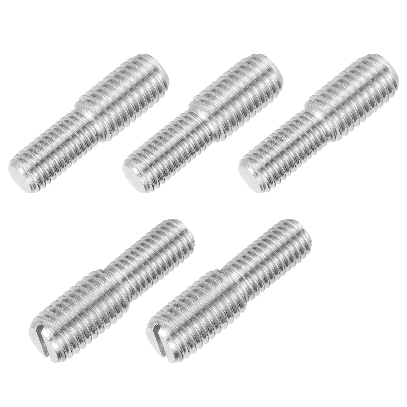 PATIKIL M10x20 to M12x20 Double End Threaded Stud Screw Bolt