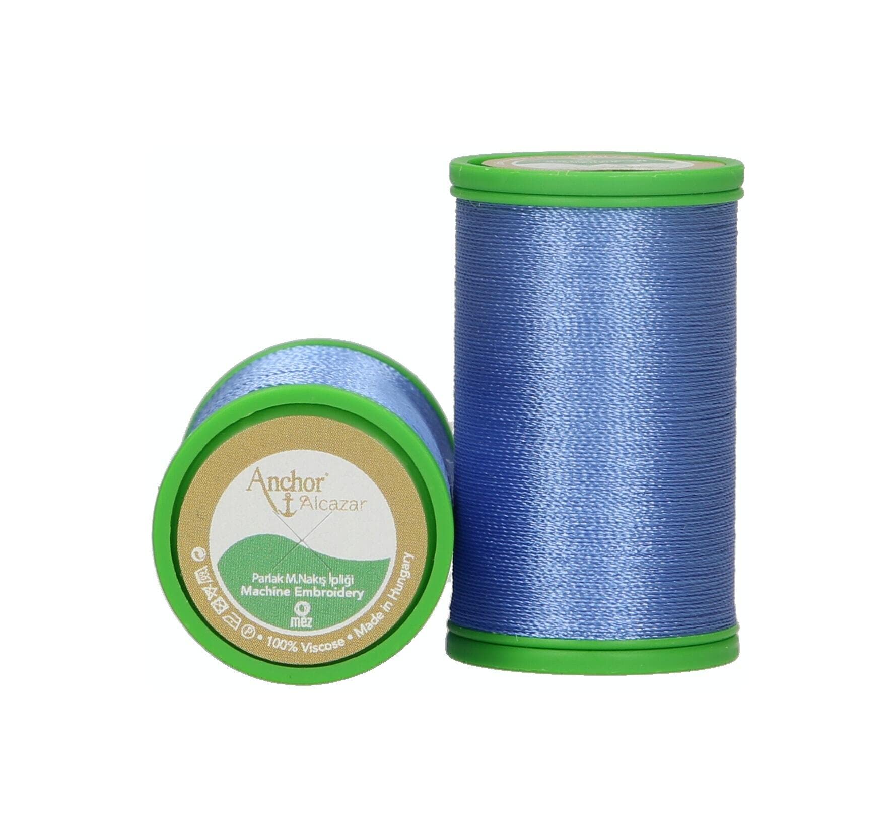 Anchor Häkelgarn Metallic – Schwarz, 100 M, 34 G | 80% Viskose, 20% Metallisiertes Polyester