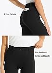 Willit Women's Yoga Dress Pants Straight Leg Work Slacks Stretchy Office Casual 4 Pockets Belt Loops 28"/29"/30"/31"/33"