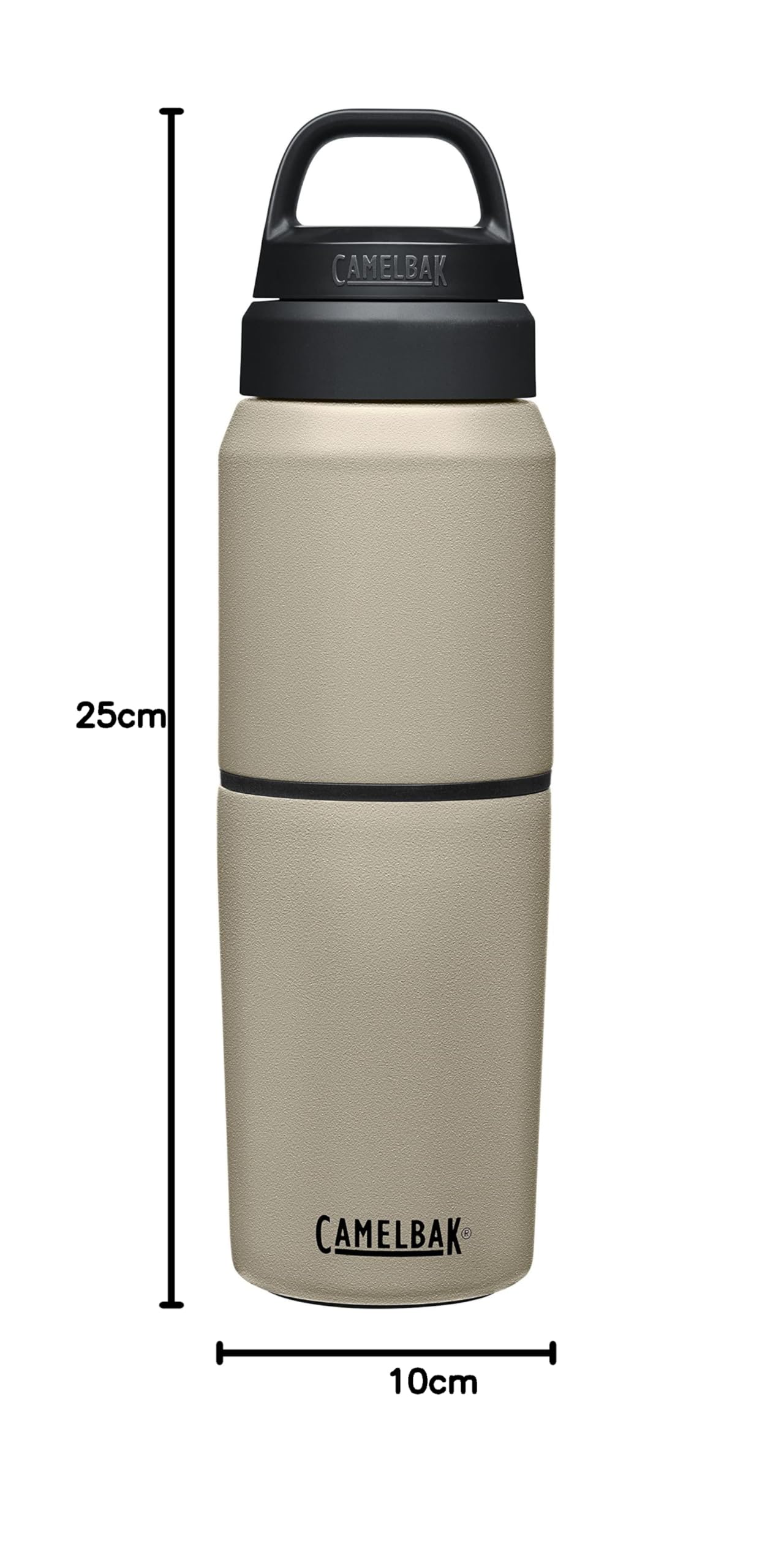 Camelbak Multibev Izolowana próżniowo butelka na napoje ze stali nierdzewnej - wydma/wydma - 17 uncji / 12 uncji - 500 ml / 350 ml