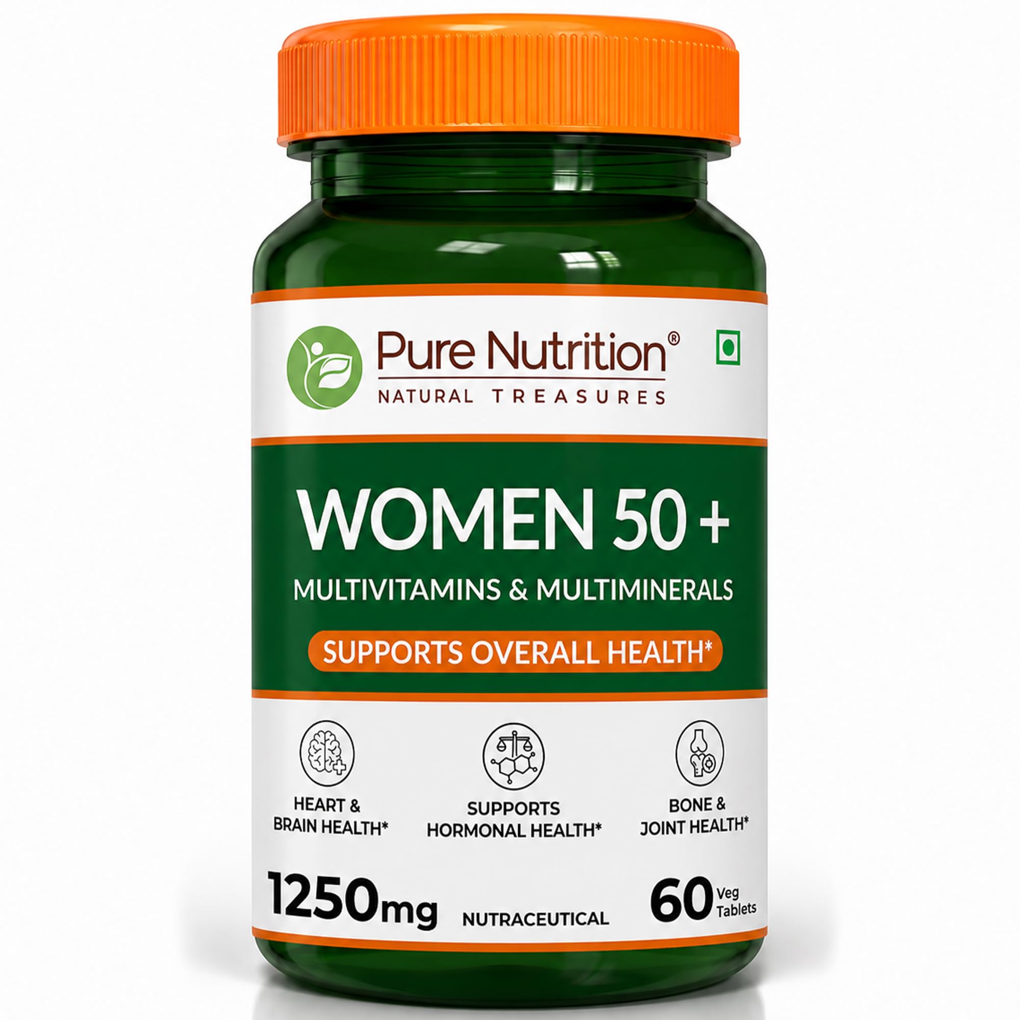Pure Nutrition Multivitamin Tablets For Women 50+ | Multivitamins With Zinc, Iron & Magnesium | Multivitamin For Women Over 50 & Senior Citizens - 60 Tablets-image-9