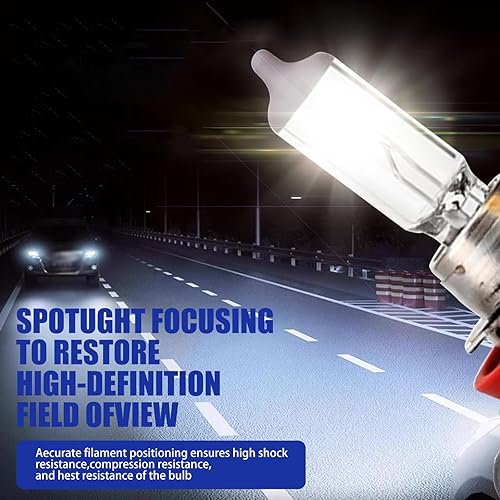 Miniatura 5 de Pack-2 Bombillas halógenas H11 para automóvil, lámpara de cuarzo de 55 W 12 V, luz antiniebla de haz bajoalto superbrillante, bombilla todo en uno,