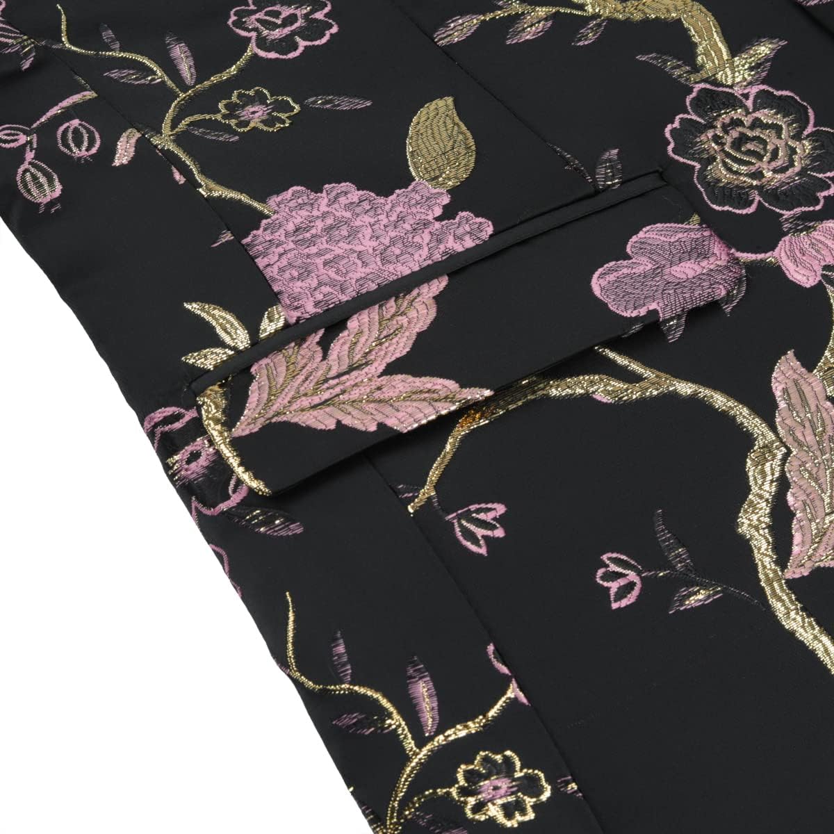 Cloudstyle Mens Embroidery Tux Dress Suit Jacket Formal Print Prom Blazer Dinner Sport Coat - Image 5