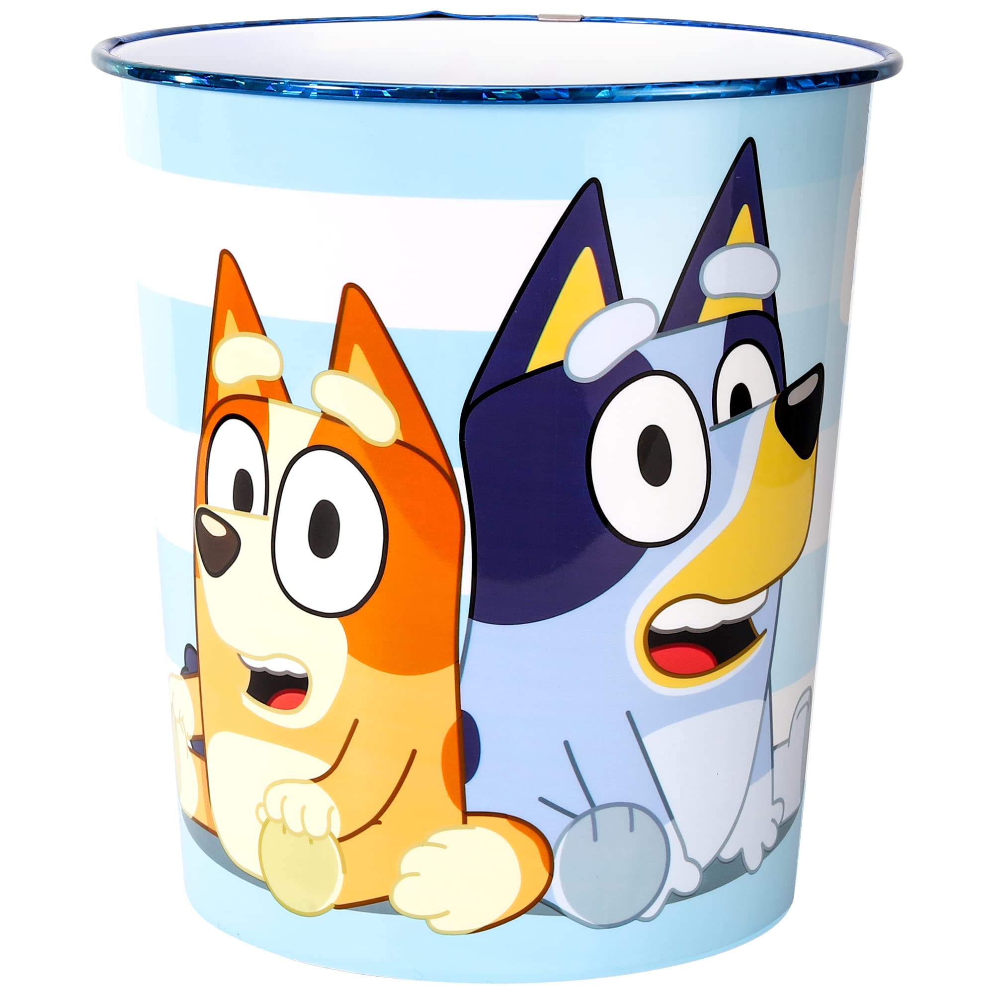 Zawadi Global Bluey Kids Childrens Waste Bucket Paper Bin Basket for Bedroom Study Desk Dustbin โ image 1