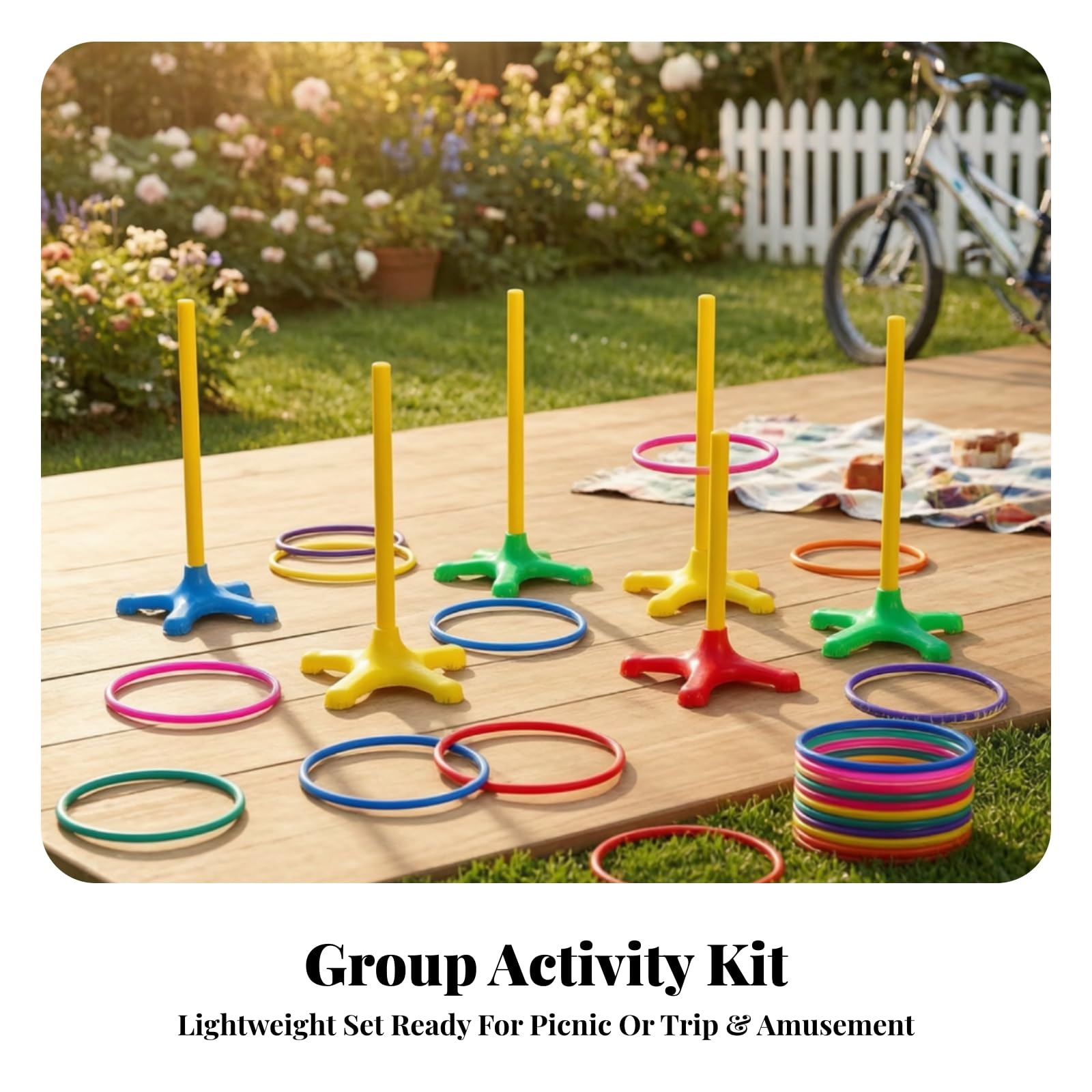 Juego Plástico Multicolor | Ligero, Juego con Bolsa Almacenamiento, para Espacios educativos, Niños