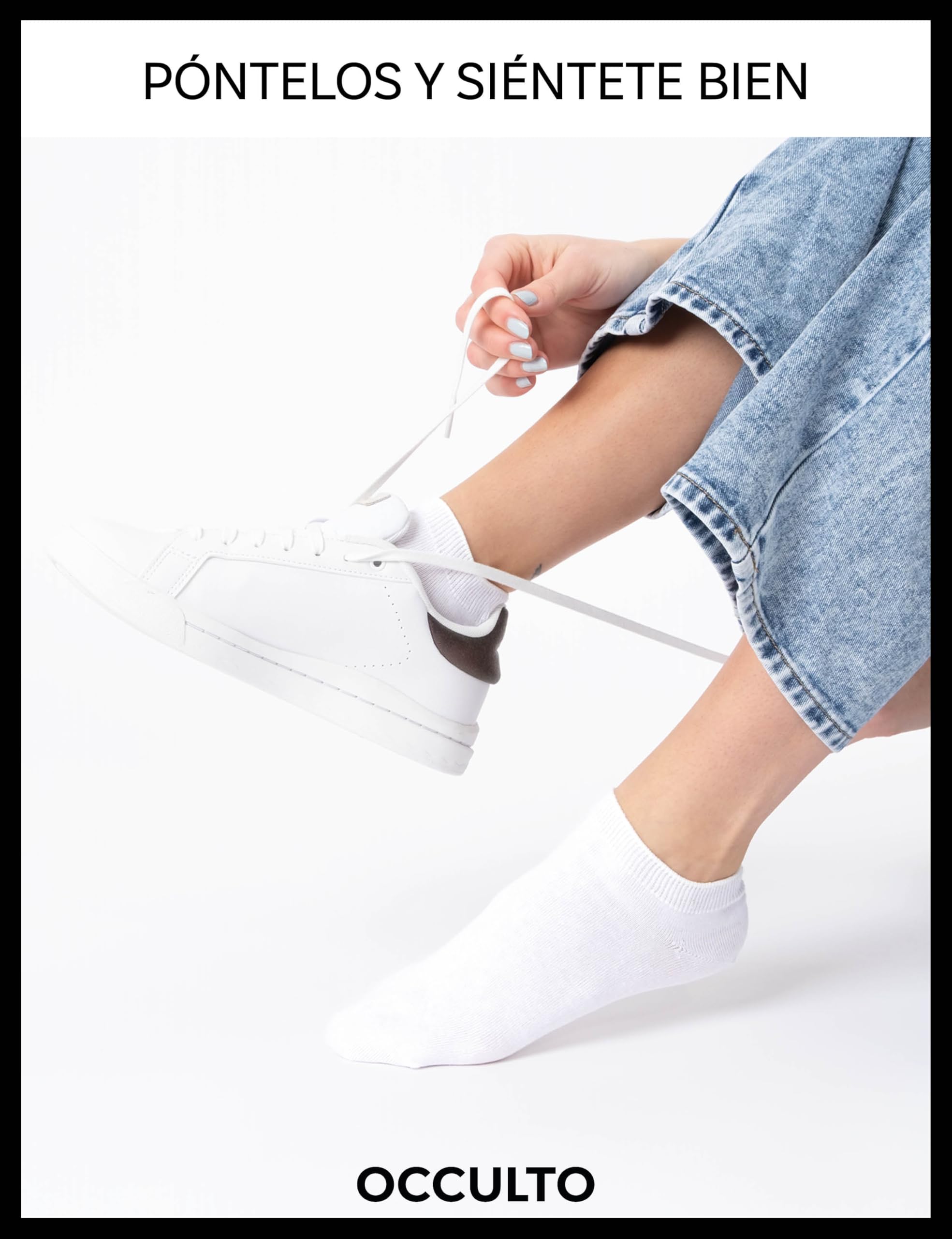 Occulto calcetines tobilleros 100% algodón hombre & mujer pack de 10 pares (modelo: Manu) — view 5