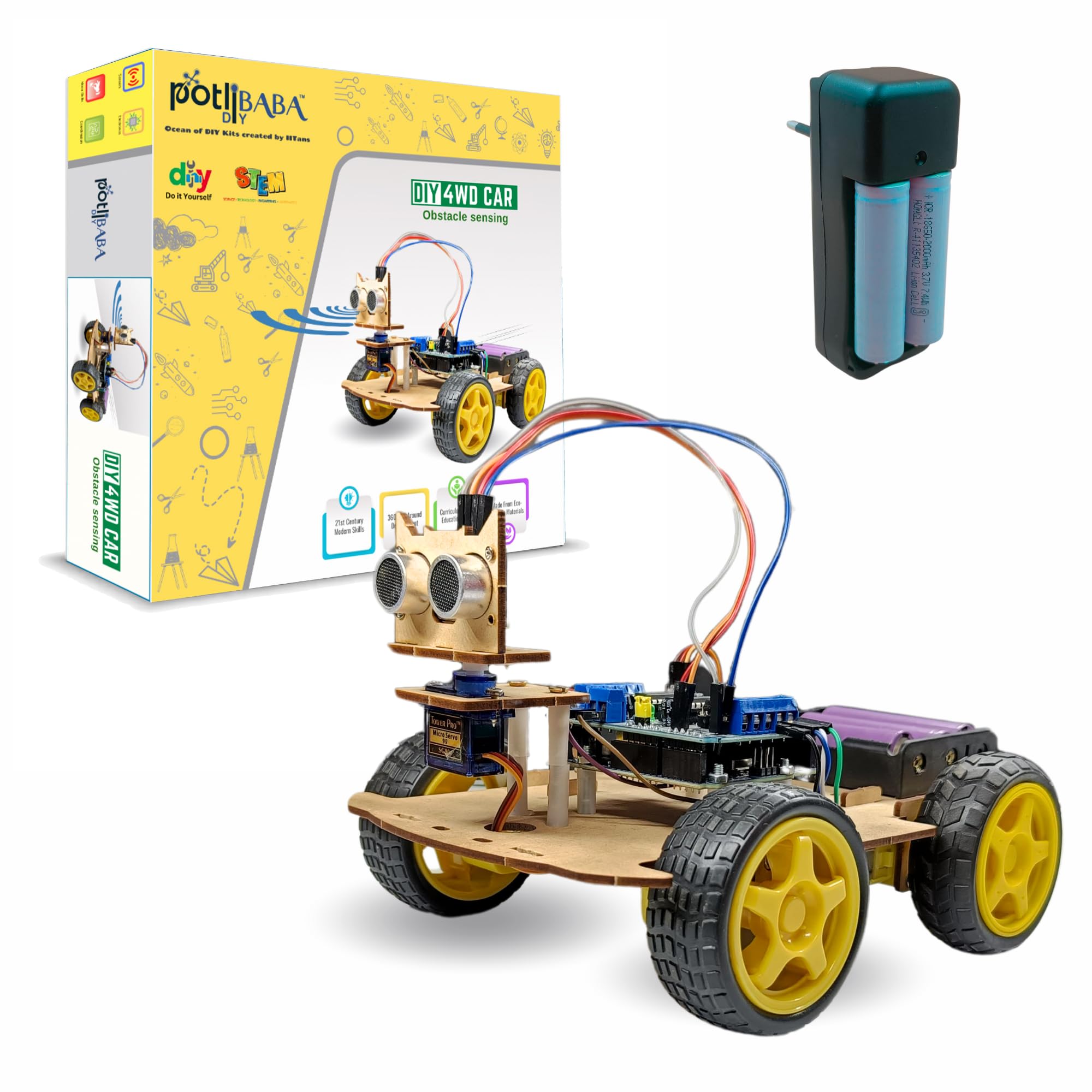 4WD Obstacle Avoiding (4WD Obstacle Avoiding with Battery Charger) (B0D343PSBL) Amazon Price History, Amazon Price Tracker