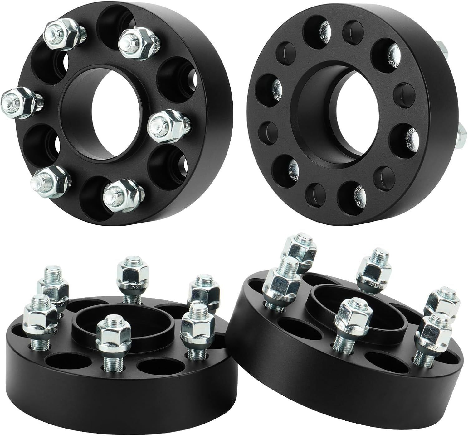 6x4.5 1.5" Wheel Spacers Fit for Nissan Frontier 2005-2023, Pathfinder 2005-2012, Xterra 2005-2015, 6x114.3 66.1mm Hub Bore Wheel Adapters with M12x1.25 Studs Fit for Suzuki Equator 2009-2012